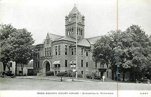 MI Cassopolis Cass County Court House Very Early T70373