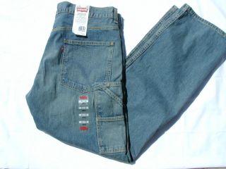 New Mens Levis Carpenter Jeans Loose Straight Leg 100 Cotton 33x34 