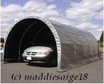 Commercial Round Top Carport 20x12x86 Instant Garage
