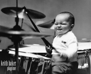 Playtime Keith Baker Music Drums Childrens Poster Print