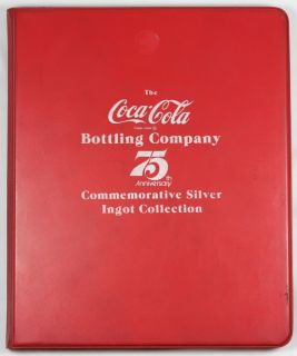 1981 Coca Cola Bottling Co. 75th Anniversary Silver Ingot Collection 