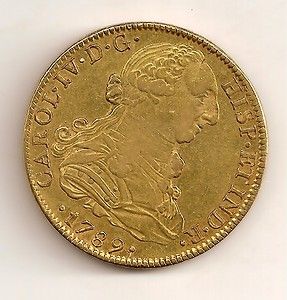   Oro Gold 1789 Mexico F M Carlos IV Muy Bonita España Spain