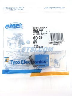 amp tyco cat6 sl 110 jack blue 1375055 6 shipping info multiple 