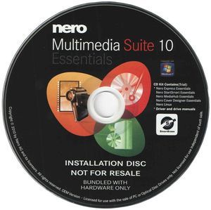 Nero 10 Burning Software ROM Essentials Suite 1 for CD and DVD Burning 