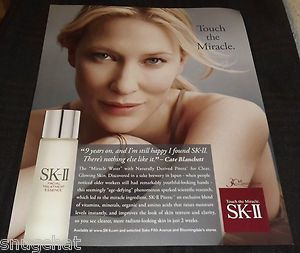    Ad SK II Facial Treatment Essence Radiant Cate Blanchett Endorsement