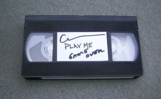 Saw Play Me VHS Tape Autographed by Cary Elwes