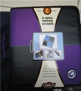 Ring Zipper Binder Shoulder Strap and Handle Case It Coupons School 