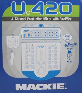 Mackie U 420 4 Channel Production Mixer with Firewire