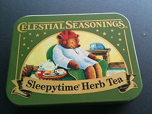 NEW Celestial Seasonings Tea Coolectible Tin 2012 Sleepytime Herb Tea 