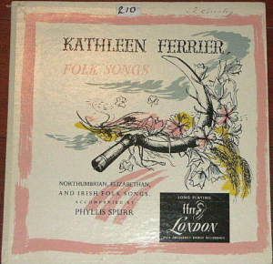 Kathleen Ferrier Folk Songs Elizabethian Irish London