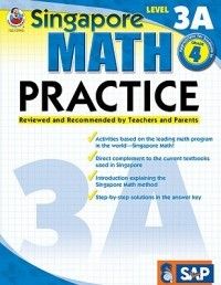 Singapore Math Practice Level 3A Grade 4 New 0768239931