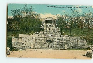 4646 Hot Springs Arkansas Entrance to Government Reservation 1913 