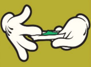 Cartoon Hand Rolling Paper Smoking Weed Adult Humor Pot Marijuana 