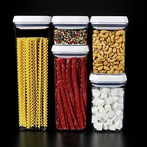   Piece Pop Container Set Canister Storage Pasta Nuts Cereal New