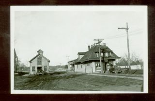 Caryville Mass NYNH H Station Post Office Store RPPC