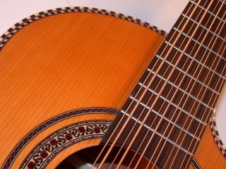   12 String Bajo Sexto Acoustic Guitar Gig Bag Cedar Top OH50S