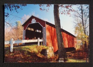 1980s? Parrs Mill Covered Bridge Catawissa PA Columbia Co Postcard 