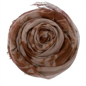 Chan Luu Scarf Shadow Dye Cocoa Walnut Beautiful Scarf Wrap