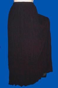 Cato Woman Black Crinkle Business Career Church Skirt Size 14 16