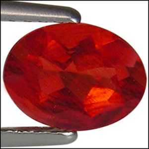 00 ct Natural African Red Andesine Glistening Oval Cut Brilliant Red 