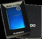Cerulean Blue Translucent Coating Finish Genuine Windproof Zippo 