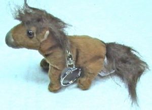 Mini Plush Horse Key Chain Horse Tack Equine