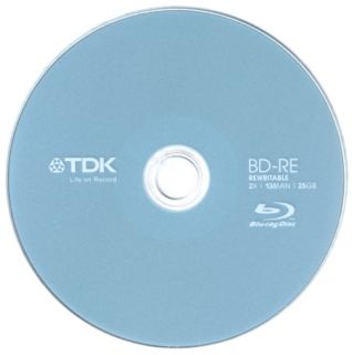 25 GB TDK 2X BLU RAY BD REs (rewritable) (Archival grade) . Product 