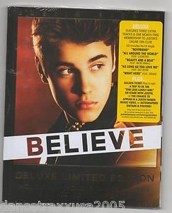 Justin Bieber Believe CD Deluxe Edition  Exclusive Trading 
