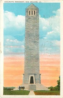 La New Orleans Chalmette Monument mailed 1929 K6979