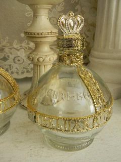 OMG~Awesome Pr. Old Crown Liqueur Bottles~Repurposed Bath Oil~Perfume 