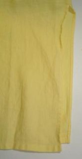 Chadwicks Light Yellow 100 Linen Long Maxi Skirt New Womens Size 12 