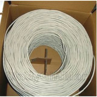 500ft Cat 5e UTP Cable 4 Pair 24 AWG Pure Copper LAN Network Ethernet 