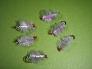 Ray Charles Scud Sow bug fly Grey sz. 18 (Tailwater Special)