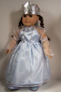 Cinderella Halloween Costume Dress Doll Clothes for American Girl 