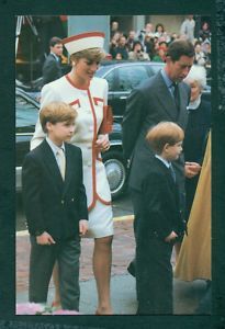 P8942 Modern 4x6 Postcard British Royal Family Diana