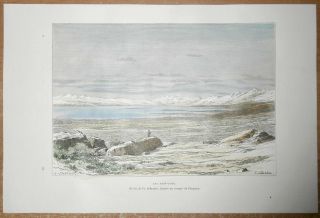 1881 Reclus Print Lake Zorkul Central Asia