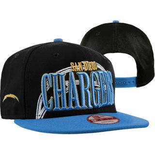 San Diego Chargers New Era 9Fifty Logo Through Snapback Hat