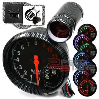   Display RPM Tacho Tachometer Gauge Meter Lens Red Shift Light