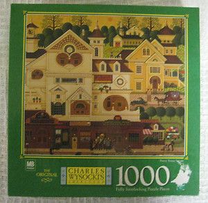 Charles Wysocki 1999 Pretty Penny Square Puzzle 1000 Pieces Americana 