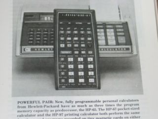 1978 Programmable Calculators HP 97 HP 25 HP 29c HP 67 SR 56 HP 92 
