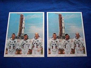 NASA Apollo 10 Astronauts autographed Moon Space Young Cernan Stafford