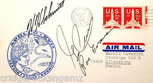 Gene Cernan Harrison Schmitt Ron Evans Signed FDC Autograph Apollo 17 