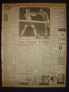 020516CR Sugar Ray Robinson Beats Charlie Fusari August 10 1950 