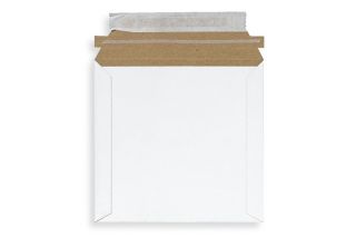 6x6 Paperboard Mailer White Shipping Envelope CD DVDS