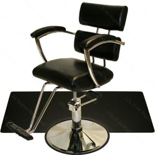 Sturdy Chrome Hydraulic Barber Chair Styling Hair Mat Beauty Spa Salon 