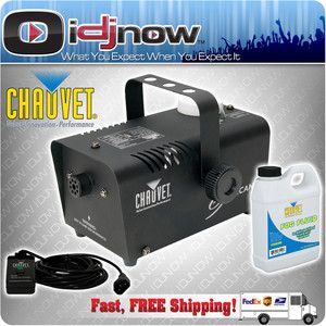 Chauvet Lighting H 700 Hurricane DJ Fog Smoke Machine w Remote Fluid 