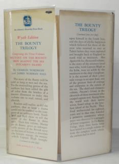 Nordhoff Hall Bounty Trilogy Wyeth Ed 1st 1st HCDJ 1940