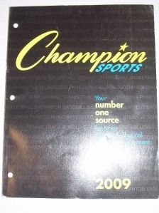 Champion Sports Catalog 2009 Athletic Phys Ed Equipment
