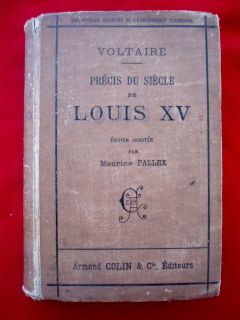 1893 Voltaire Précis Du Siècle de Louis XV Age French