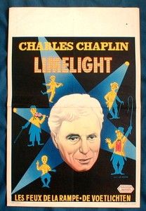 LIMELIGHT Original Charlie Chaplin Movie Poster Artwork by Leo Kouper 